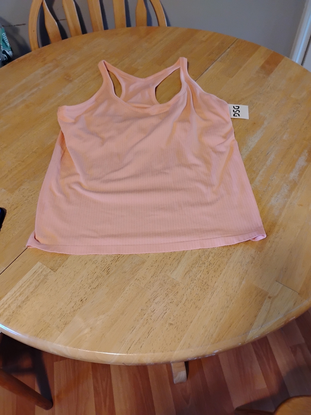 Women’s Ribbed Racerback Tank Top - Peach